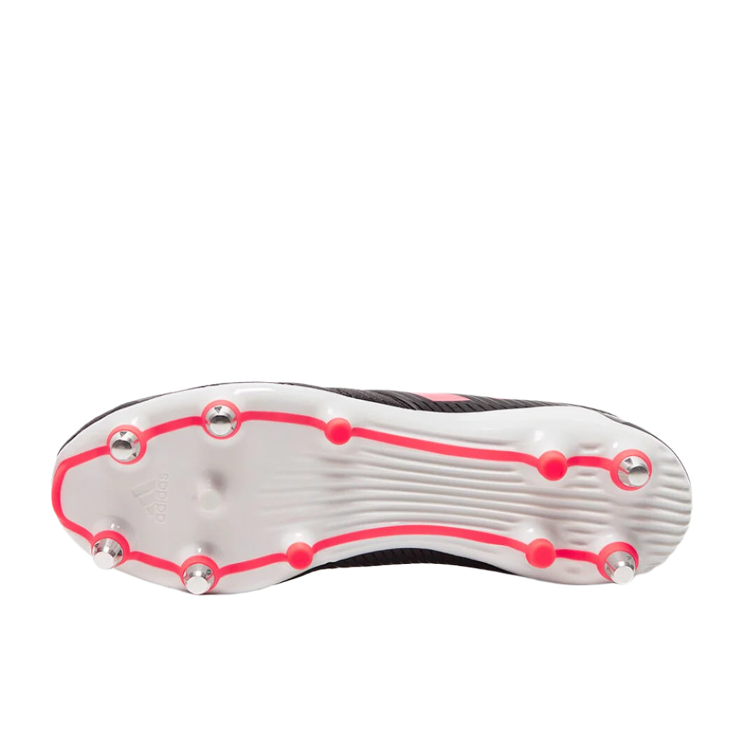 Adidas Malice Soft Ground Rugby Boots - Core Black/ Signal Pink/ Crystal White