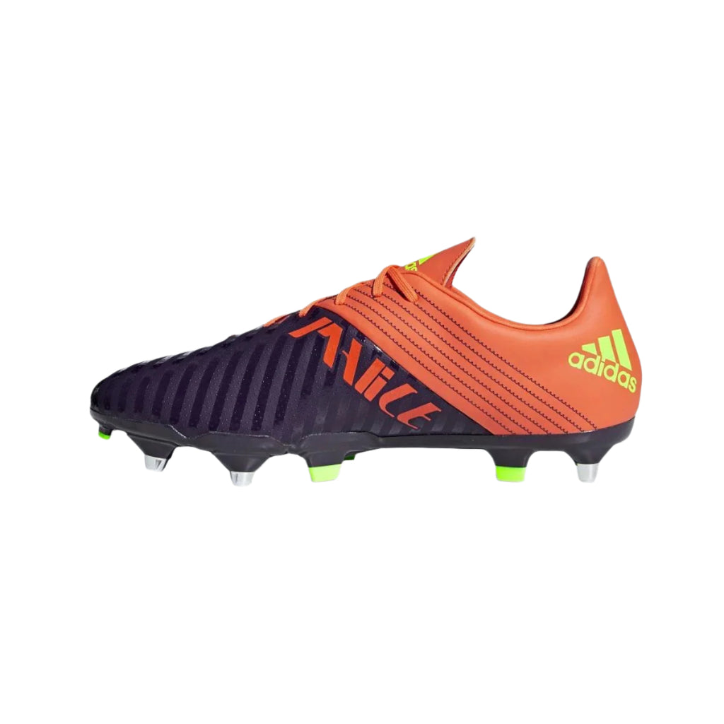 Adidas Malice Soft Groung Rugby Boot - Legend/Yellow/True Orange