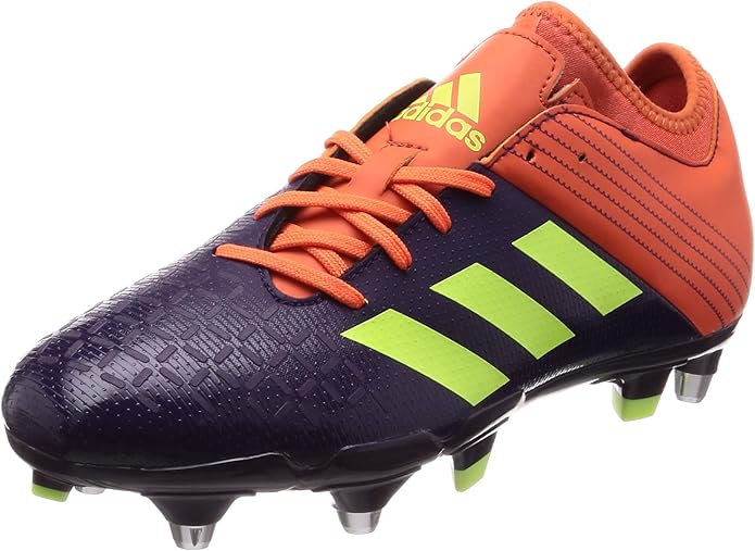 Adidas Malice Elite Soft Ground Rugby Boots - Legend Purple/Yellow/True Orange